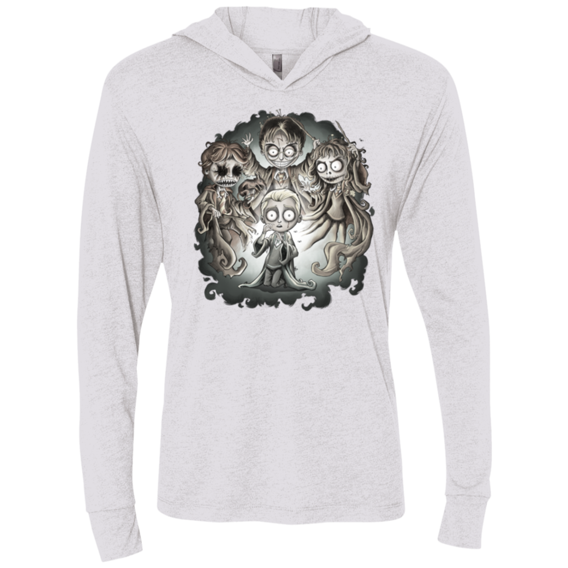 Dracos Nightmare Triblend Long Sleeve Hoodie Tee