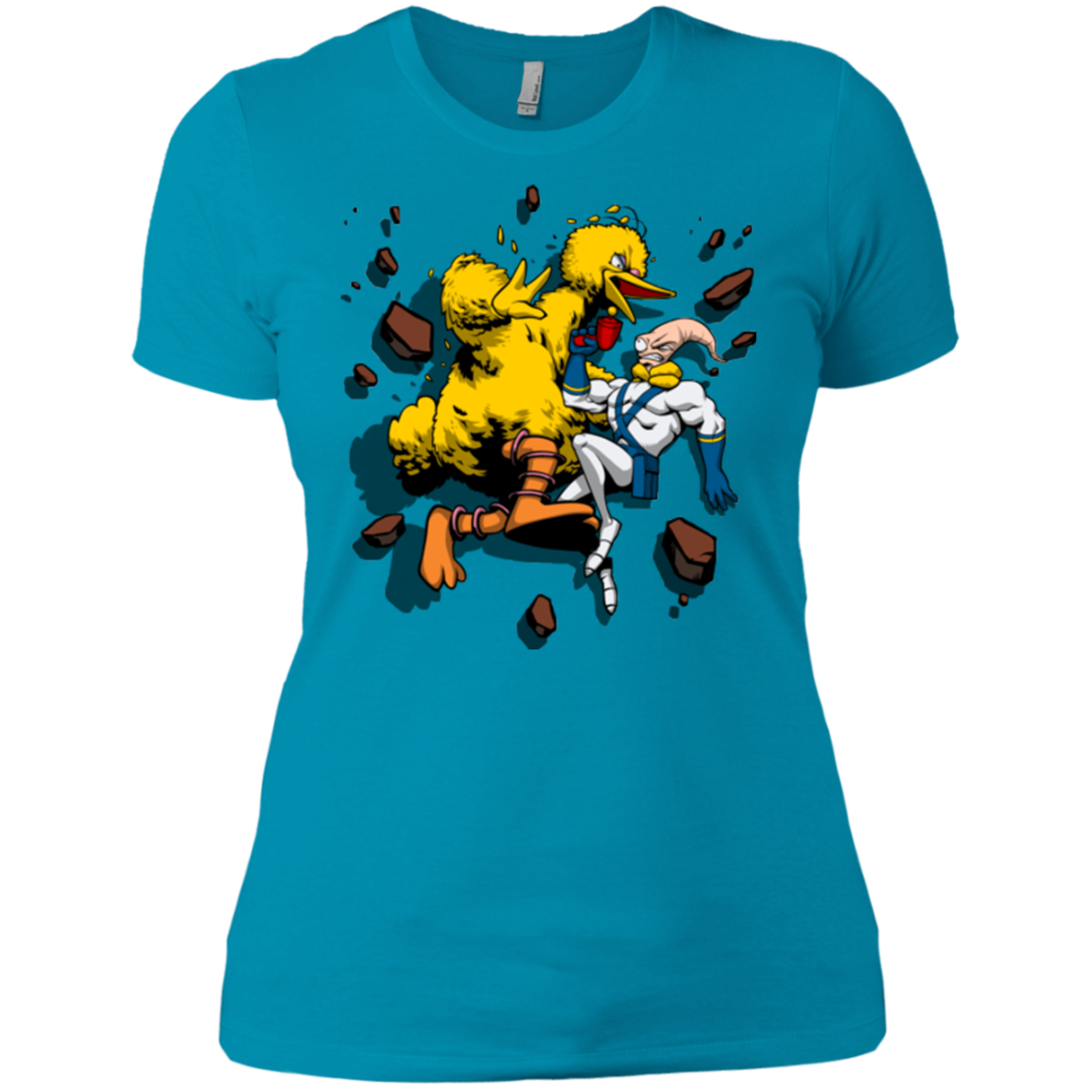 Big Bird and Worm Women's Premium T-Shirt