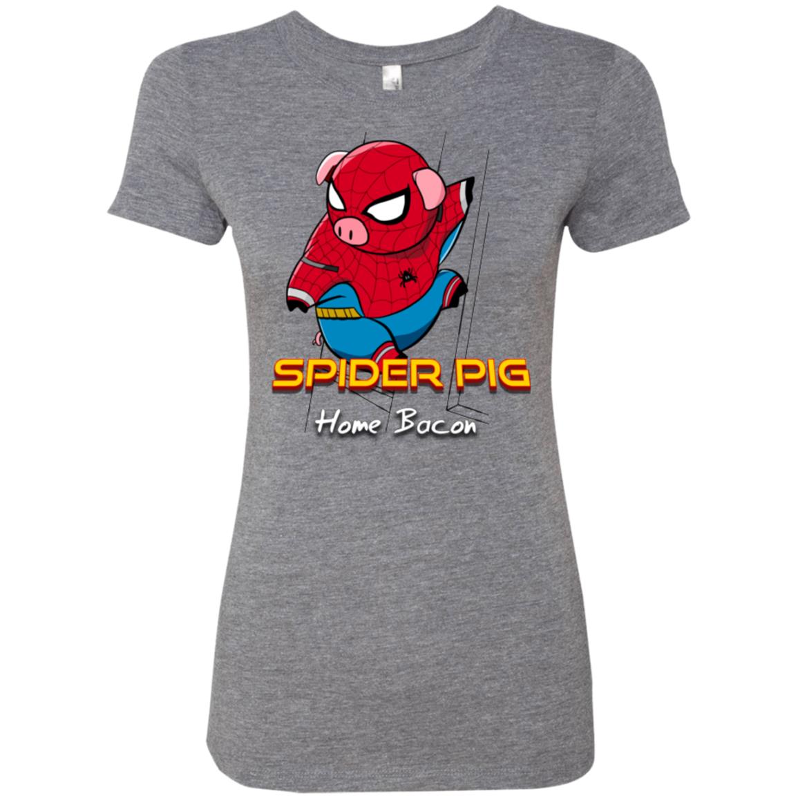 Spider Pig Build Line Women's Triblend T-Shirt
