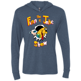 The Finn and Jake Show Triblend Long Sleeve Hoodie Tee