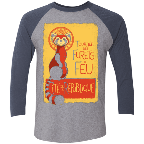 Les Furets de Feu Triblend 3/4 Sleeve