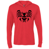 Symbiote Rorschach Triblend Long Sleeve Hoodie Tee