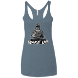 Wake Up Women's Triblend Racerback Tank