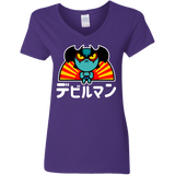 ChibiDebiruman Women's V-Neck T-Shirt