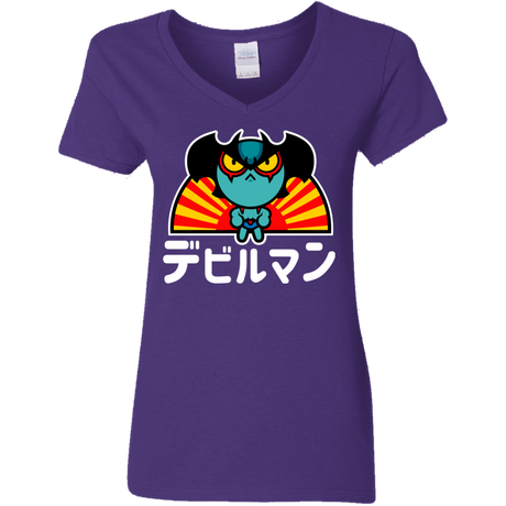 ChibiDebiruman Women's V-Neck T-Shirt