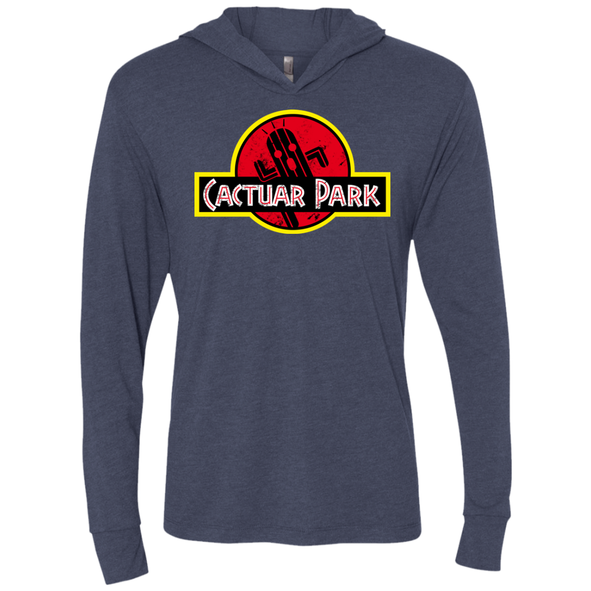 Cactuar Park Triblend Long Sleeve Hoodie Tee