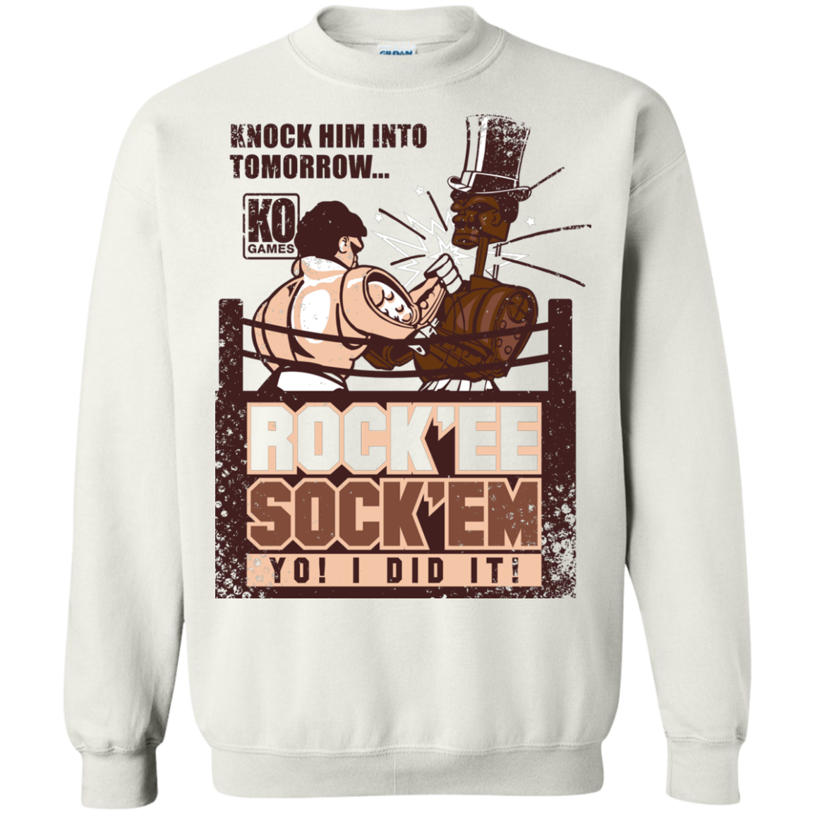 Rockee Sockem Crewneck Sweatshirt