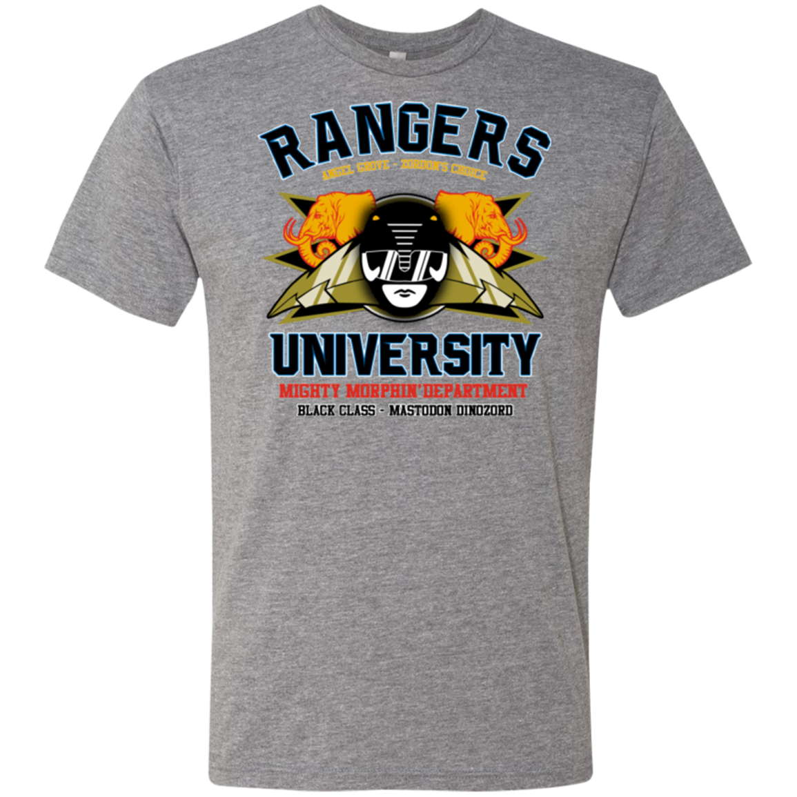 Rangers U Black Ranger Men's Triblend T-Shirt