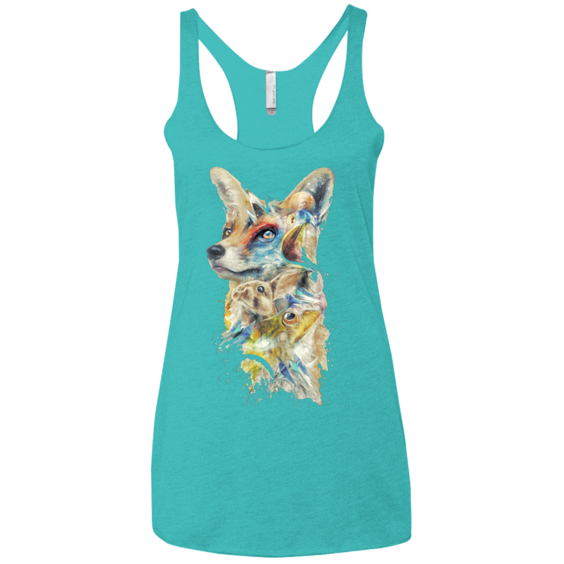Heroes of Lylat Star Fox Women's Triblend Racerback Tank