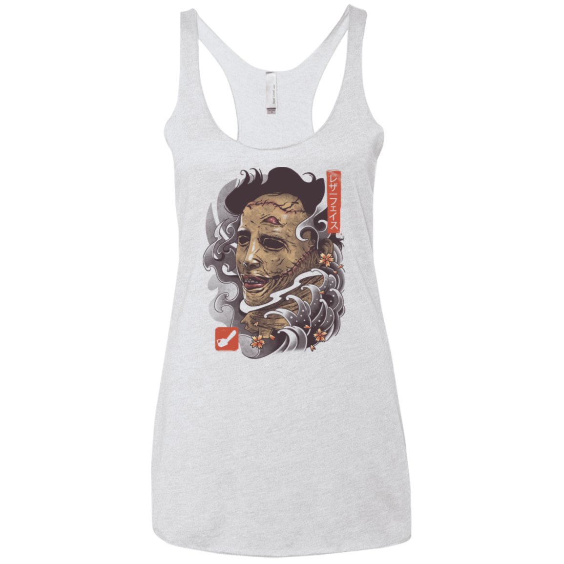 Oni Leather Mask Women's Triblend Racerback Tank