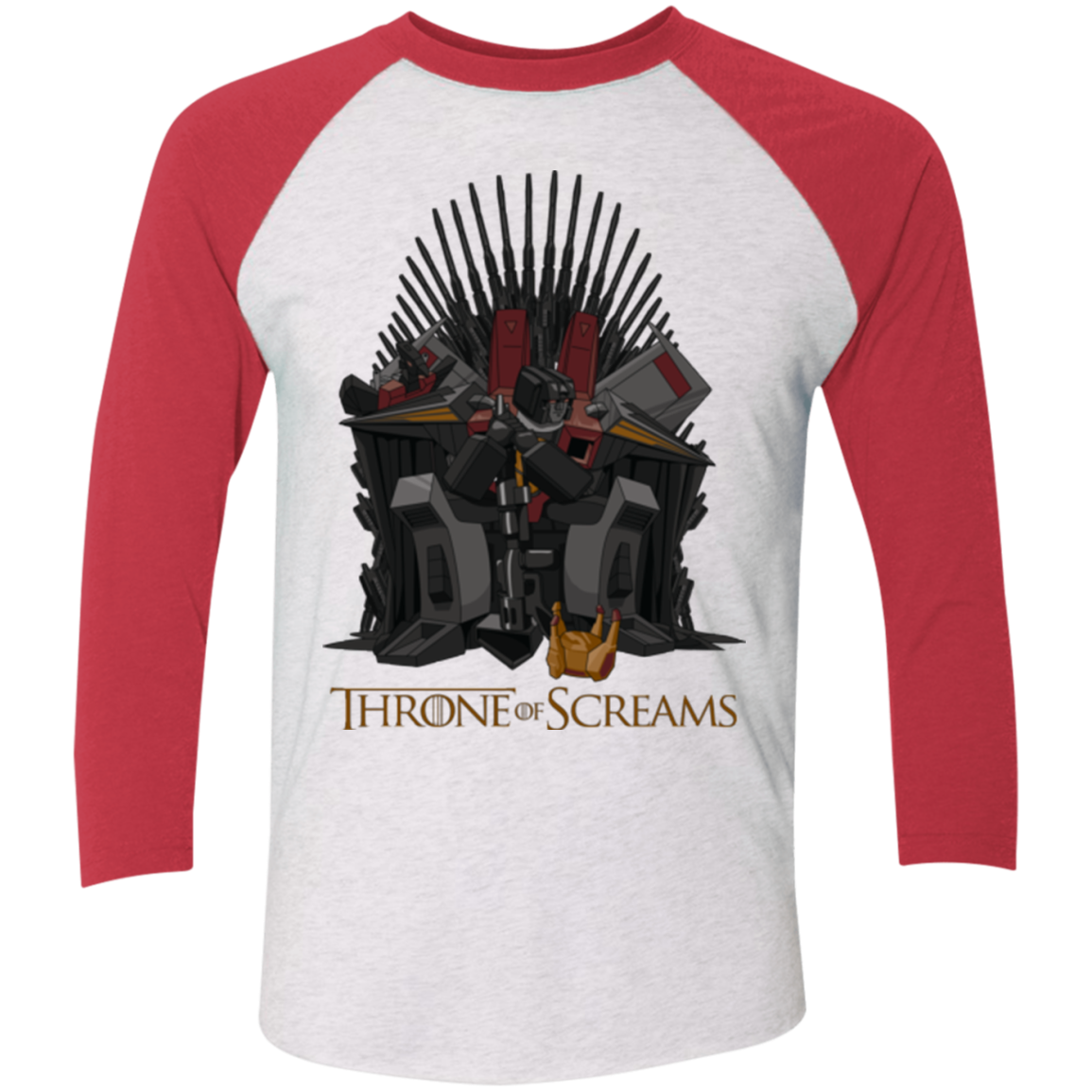 Throne Of Screams Men's Triblend 3/4 Sleeve