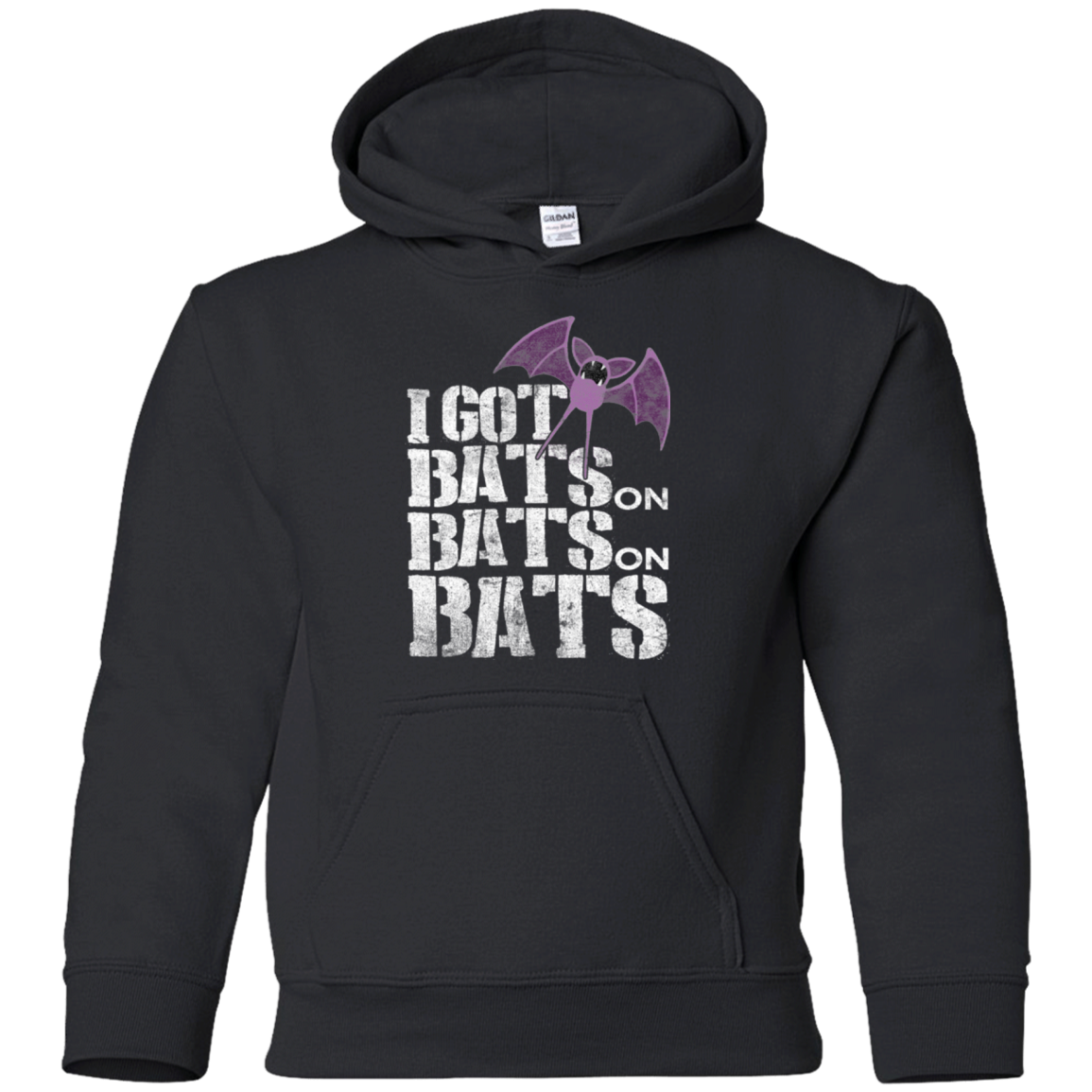 Bats on Bats on Bats Youth Hoodie