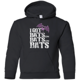 Bats on Bats on Bats Youth Hoodie