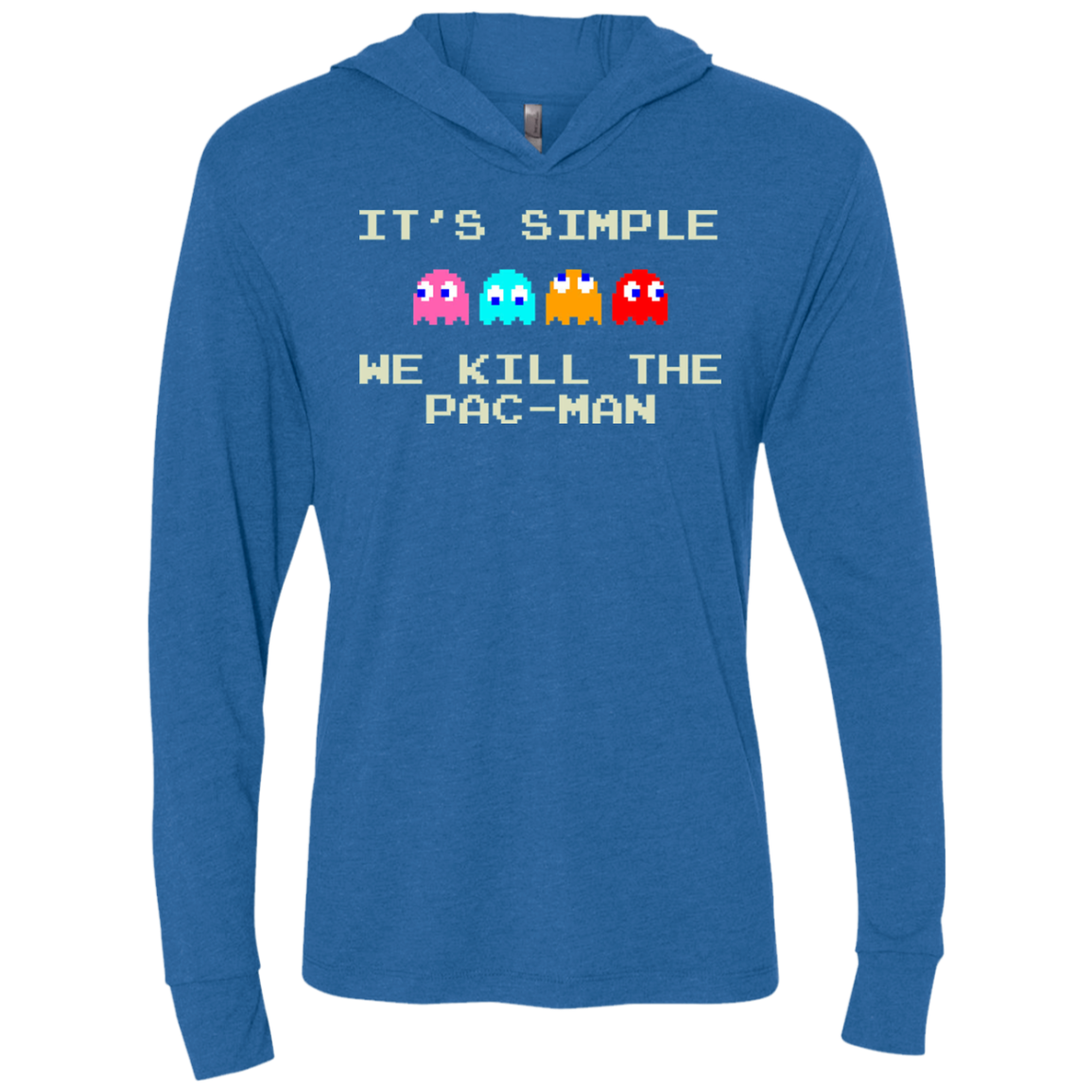 Pacmanok Triblend Long Sleeve Hoodie Tee