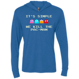 Pacmanok Triblend Long Sleeve Hoodie Tee