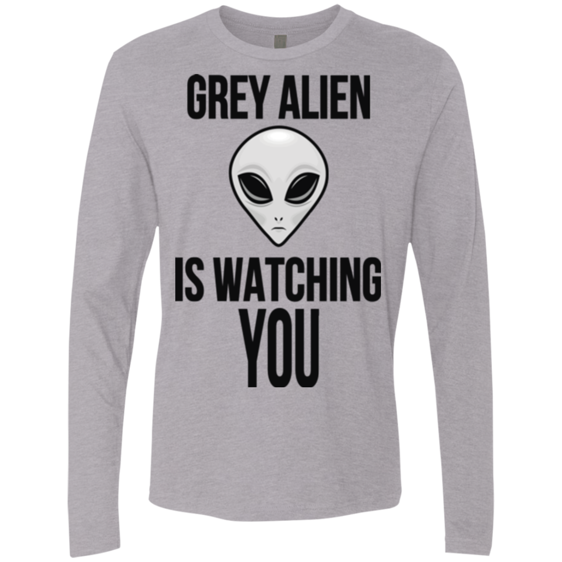 Grey Alien Men's Premium Long Sleeve