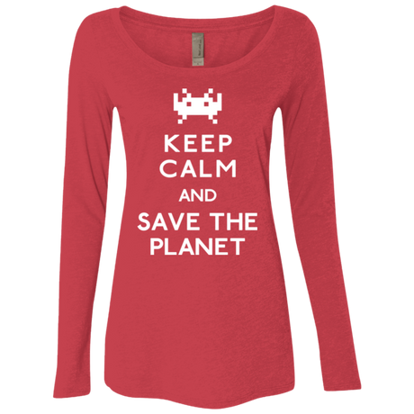 Save the planet Women's Triblend Long Sleeve Shirt