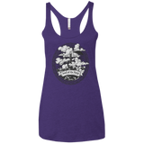 Vintage Mordor Tower Women's Triblend Racerback Tank