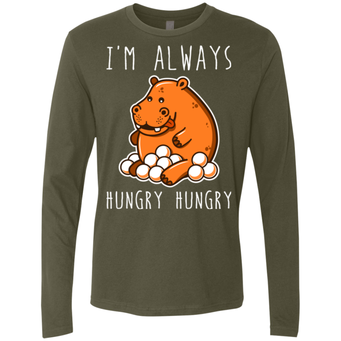Hungry Hungry Men's Premium Long Sleeve
