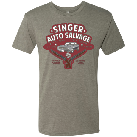 Singer Auto Salvage Men's Triblend T-Shirt