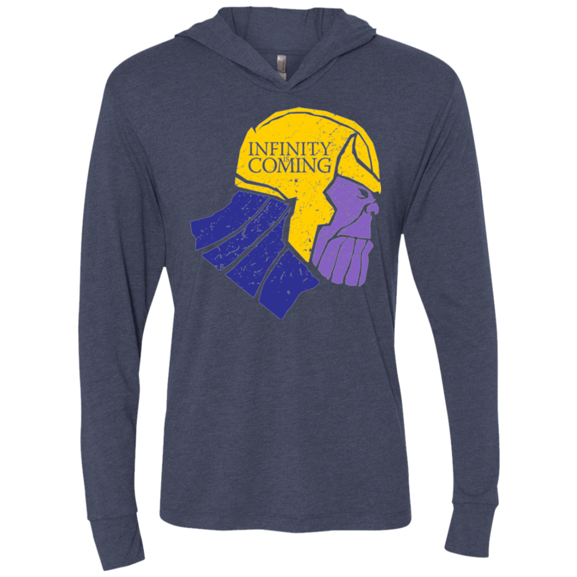 Infinity is Coming Triblend Long Sleeve Hoodie Tee