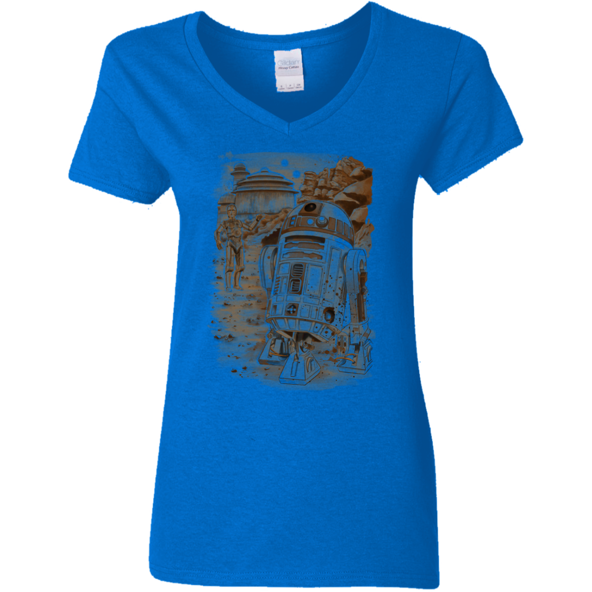 Mission to jabba palace Women's V-Neck T-Shirt