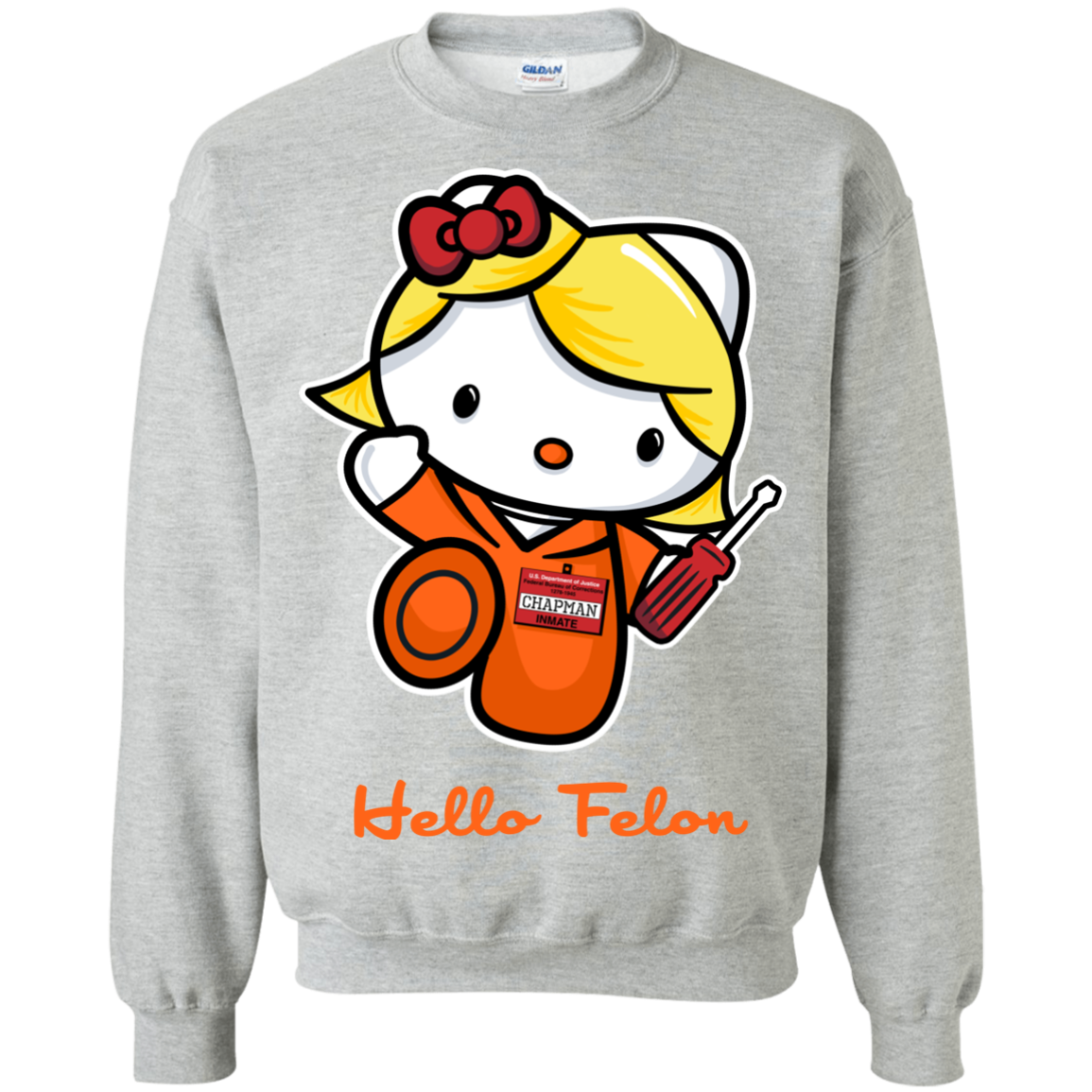 Orange is the New Cat Crewneck Sweatshirt