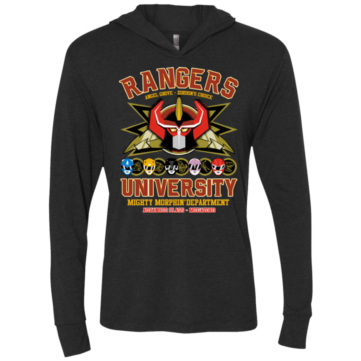 RANGERS U Ultimate Triblend Long Sleeve Hoodie Tee