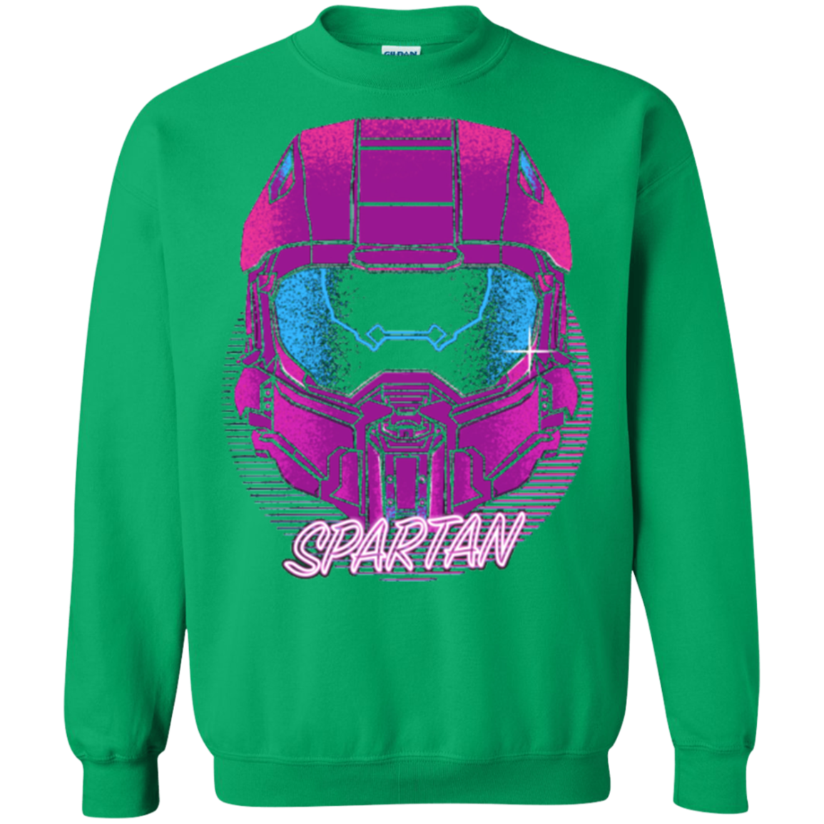 Spartan Helmet 80's Crewneck Sweatshirt