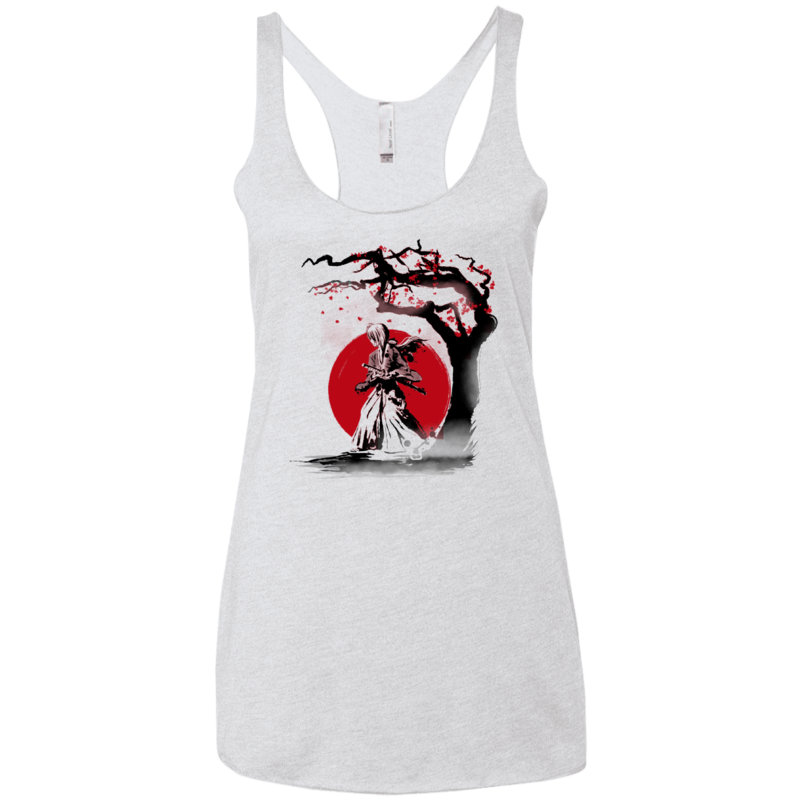 wandering samurai Women's Triblend Racerback Tank