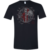 Death Star Plan Men's Semi-Fitted Softstyle