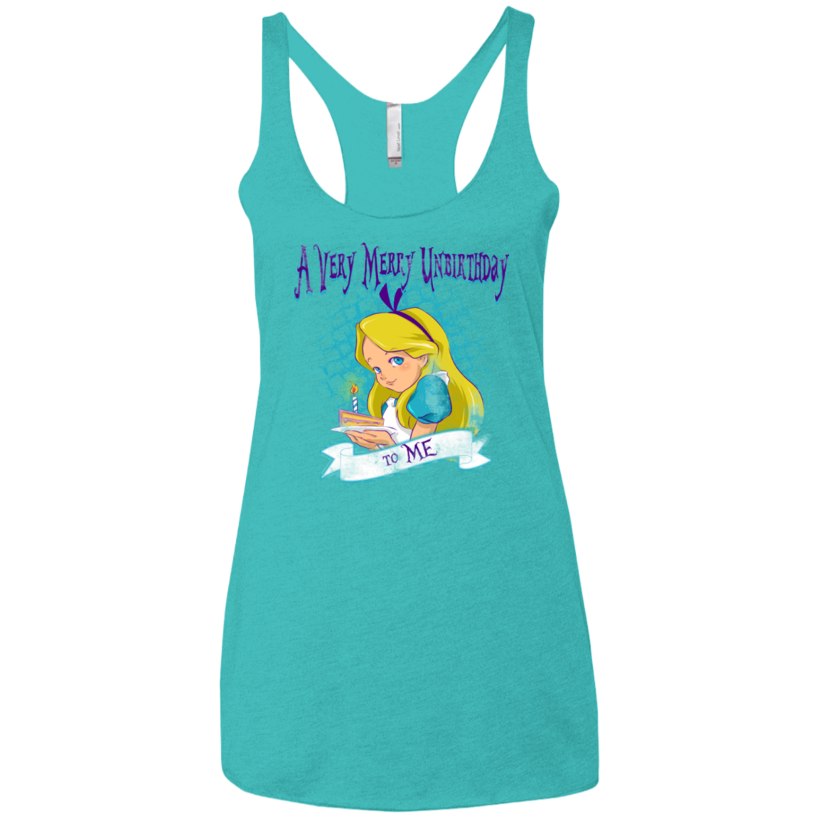 A Very Merry Un-Birthday Women's Triblend Racerback Tank