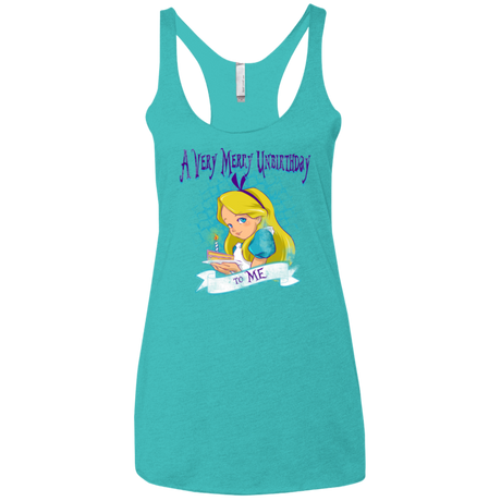 A Very Merry Un-Birthday Women's Triblend Racerback Tank