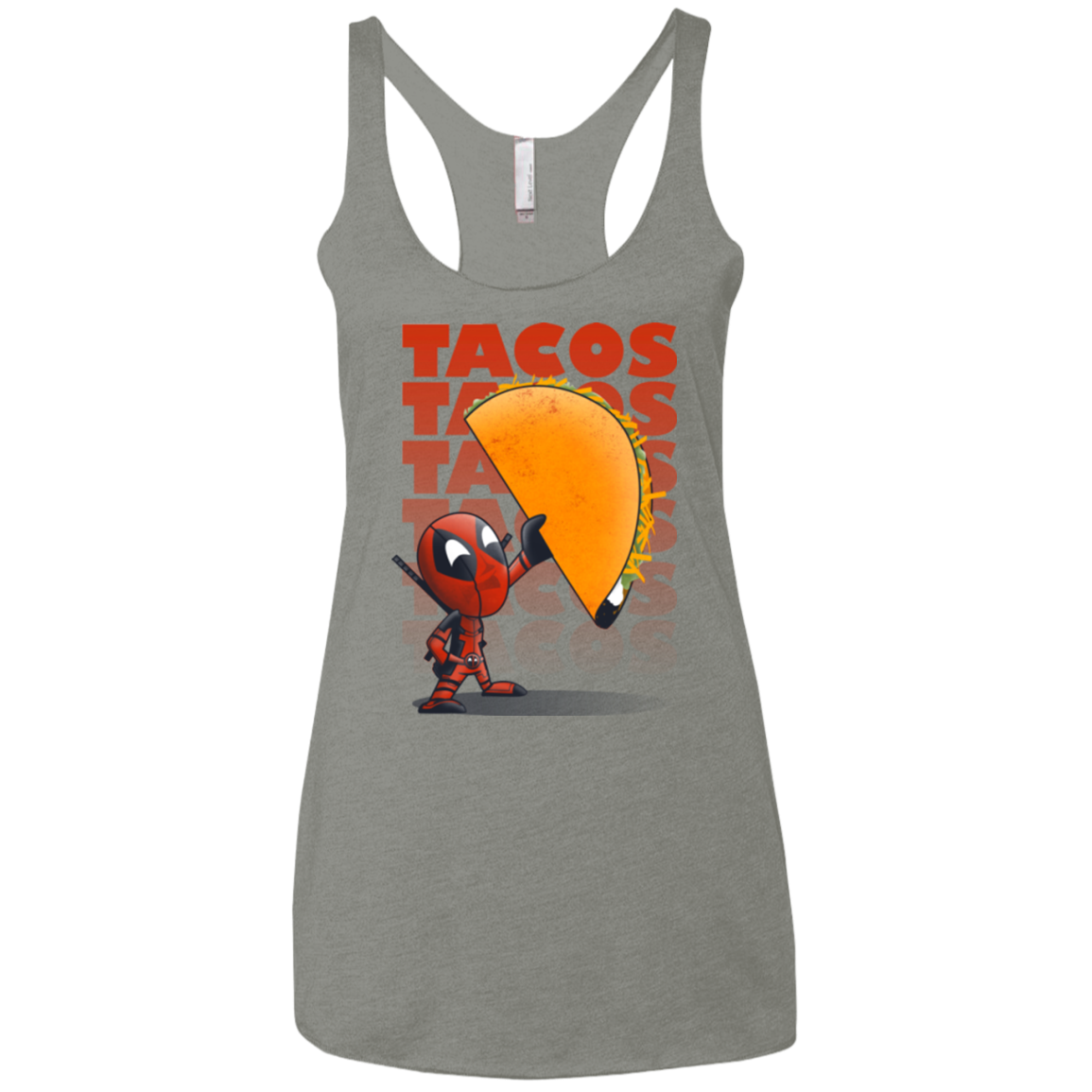 Tacos Women's Triblend Racerback Tank