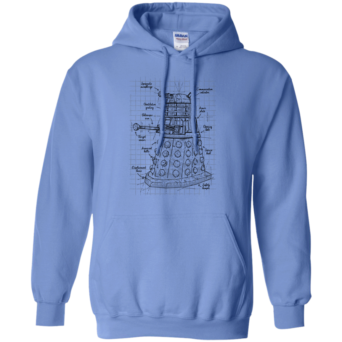 Dalek Plan Pullover Hoodie