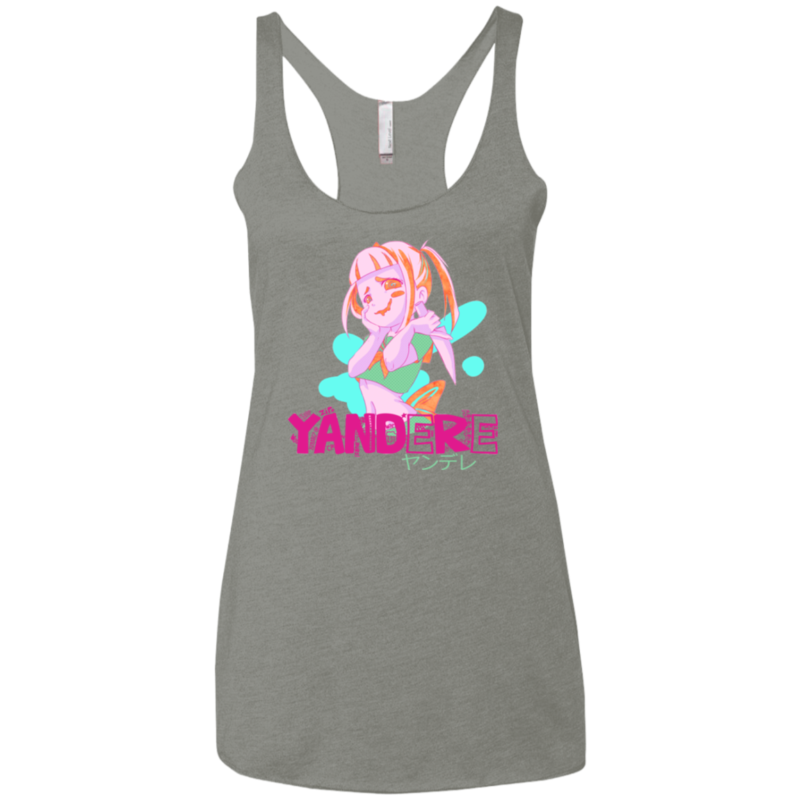 Yandere Women's Triblend Racerback Tank