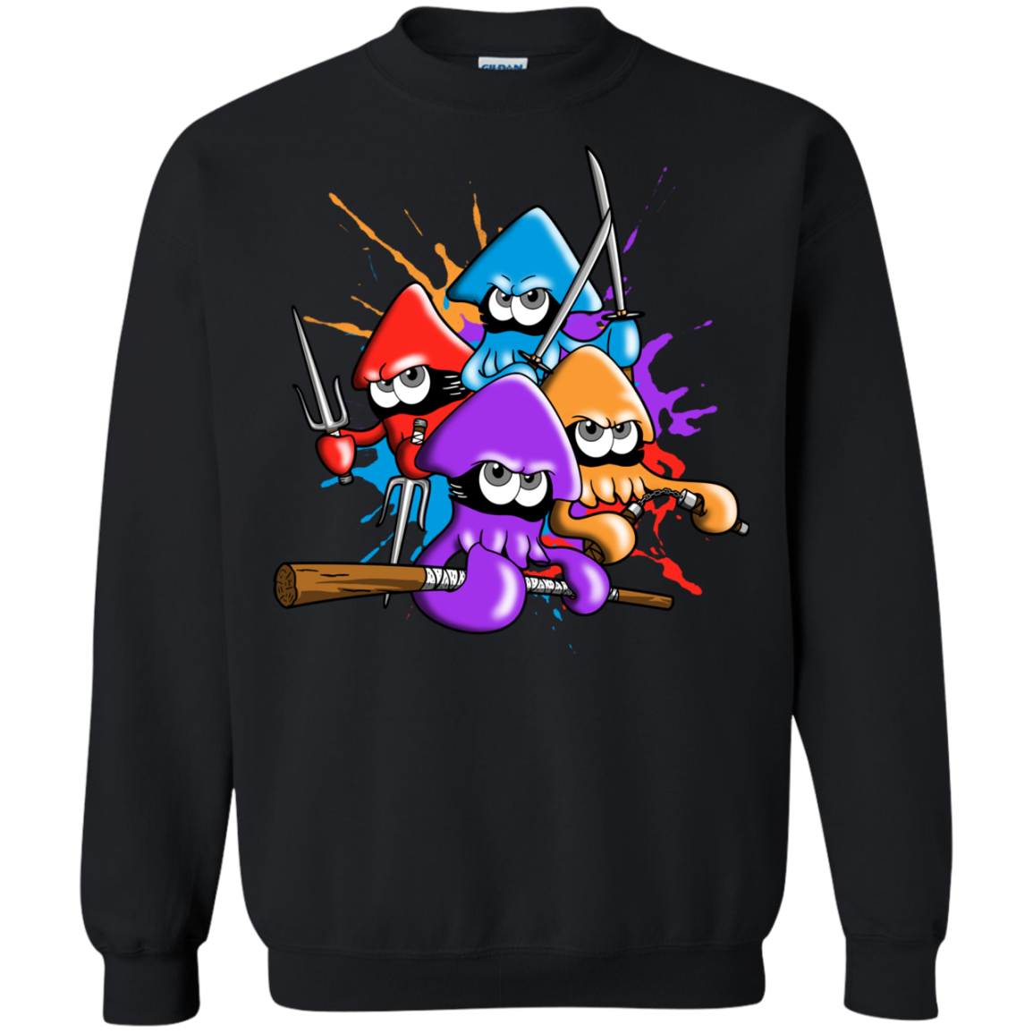 Teenage Mutant Ninja Squids Crewneck Sweatshirt