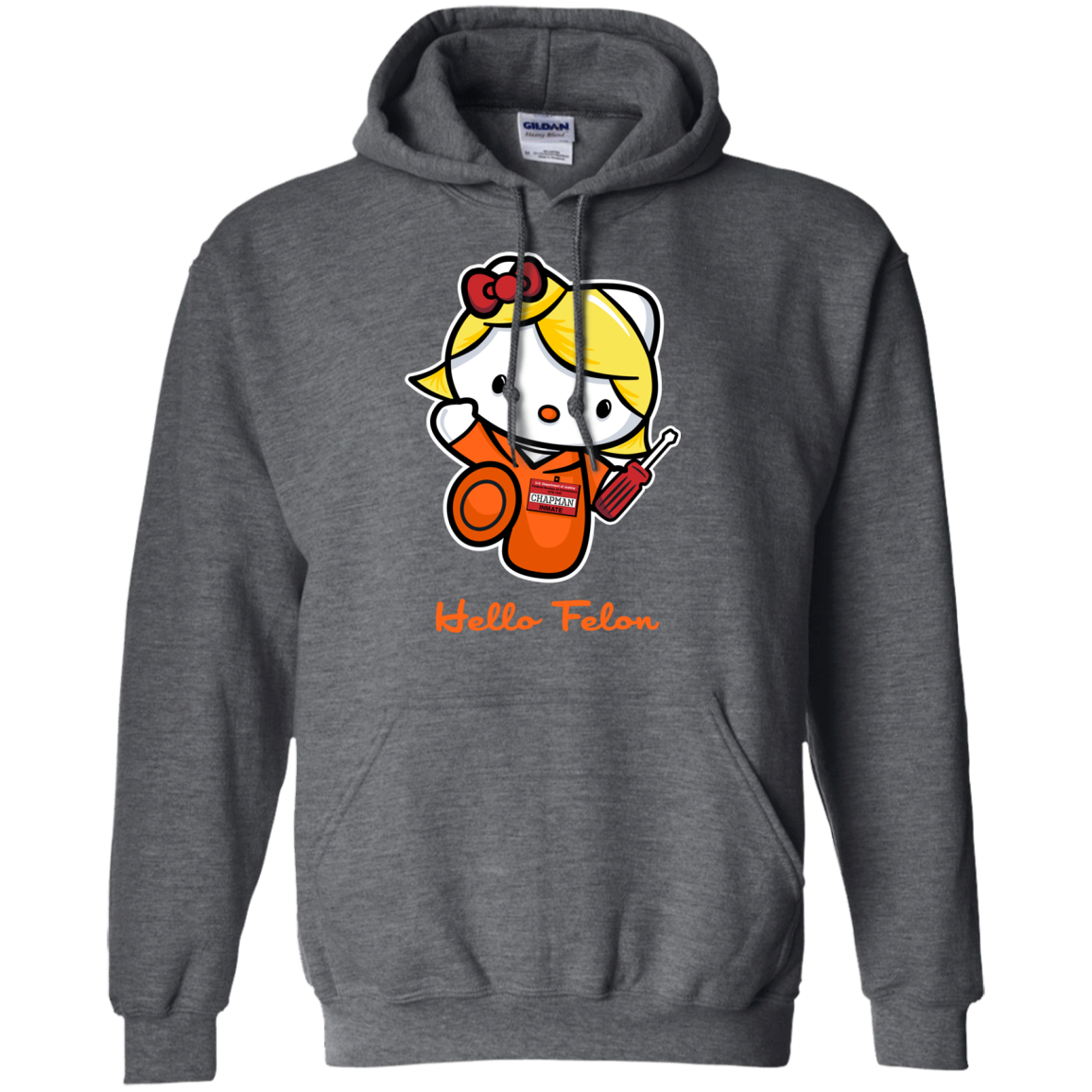 Orange is the New Cat Pullover Hoodie