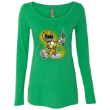 Yellow Ranger Artwork Women's Triblend Long Sleeve Shirt