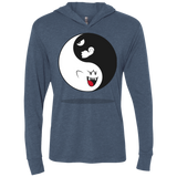 Shy and Angry Triblend Long Sleeve Hoodie Tee