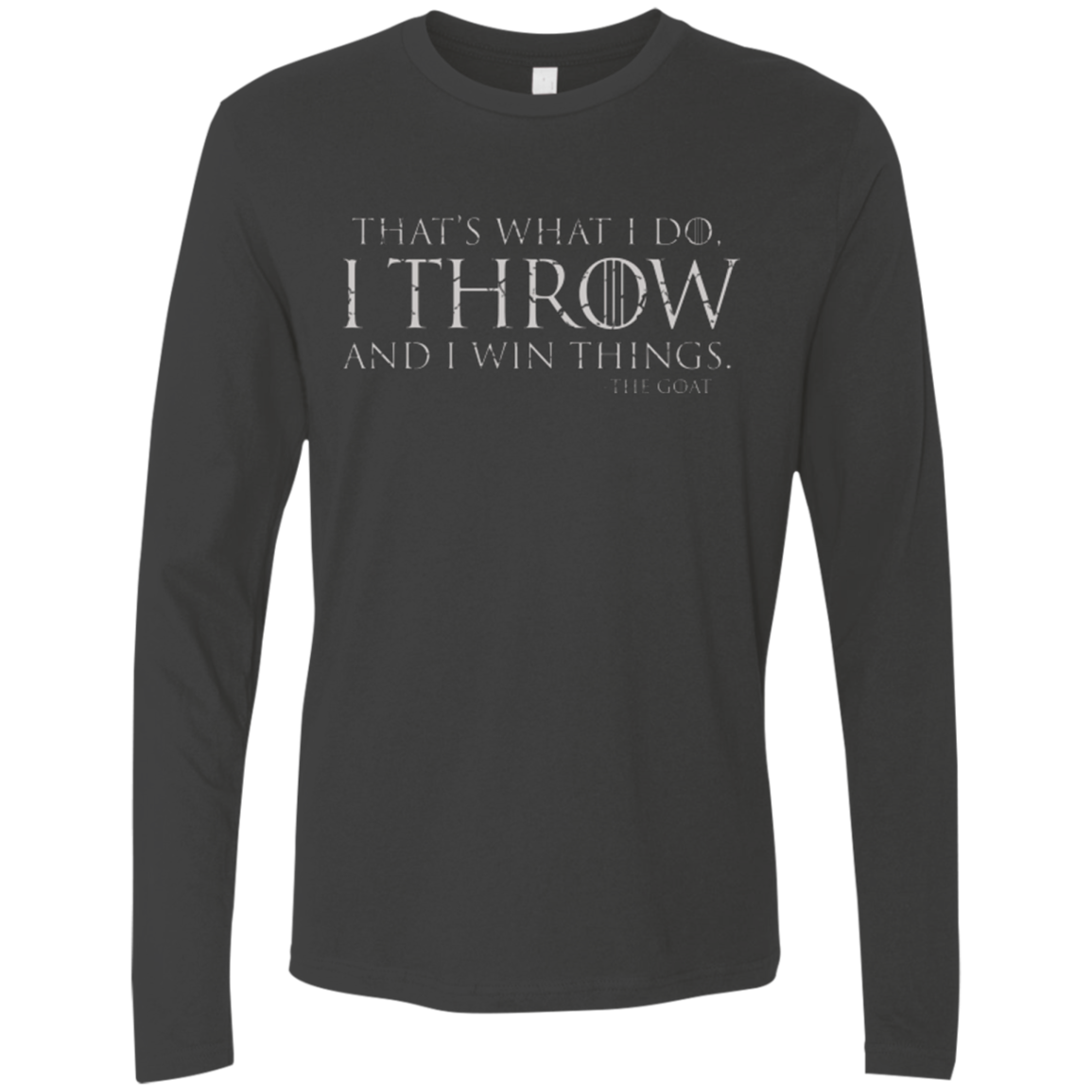 I Throw Men's Premium Long Sleeve