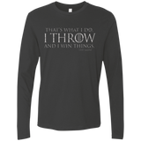 I Throw Men's Premium Long Sleeve