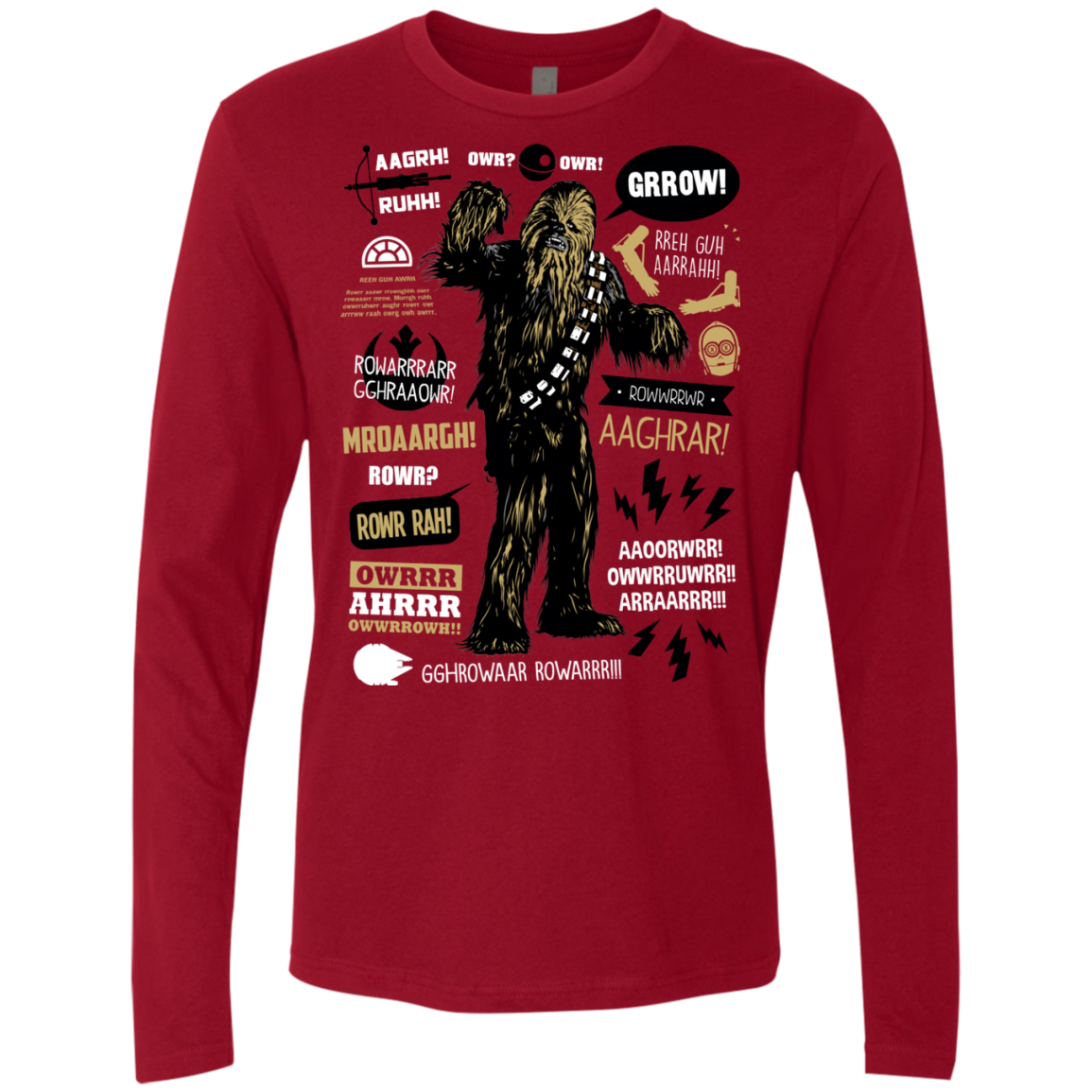 Wookie Famous Quotes Men's Premium Long Sleeve