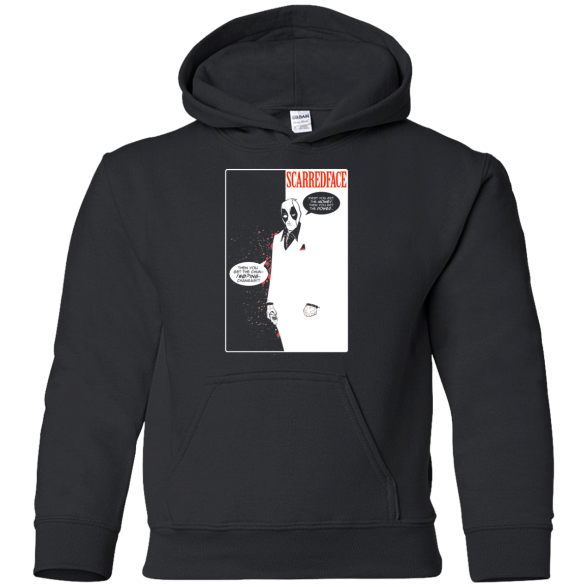 Scarred Face Youth Hoodie