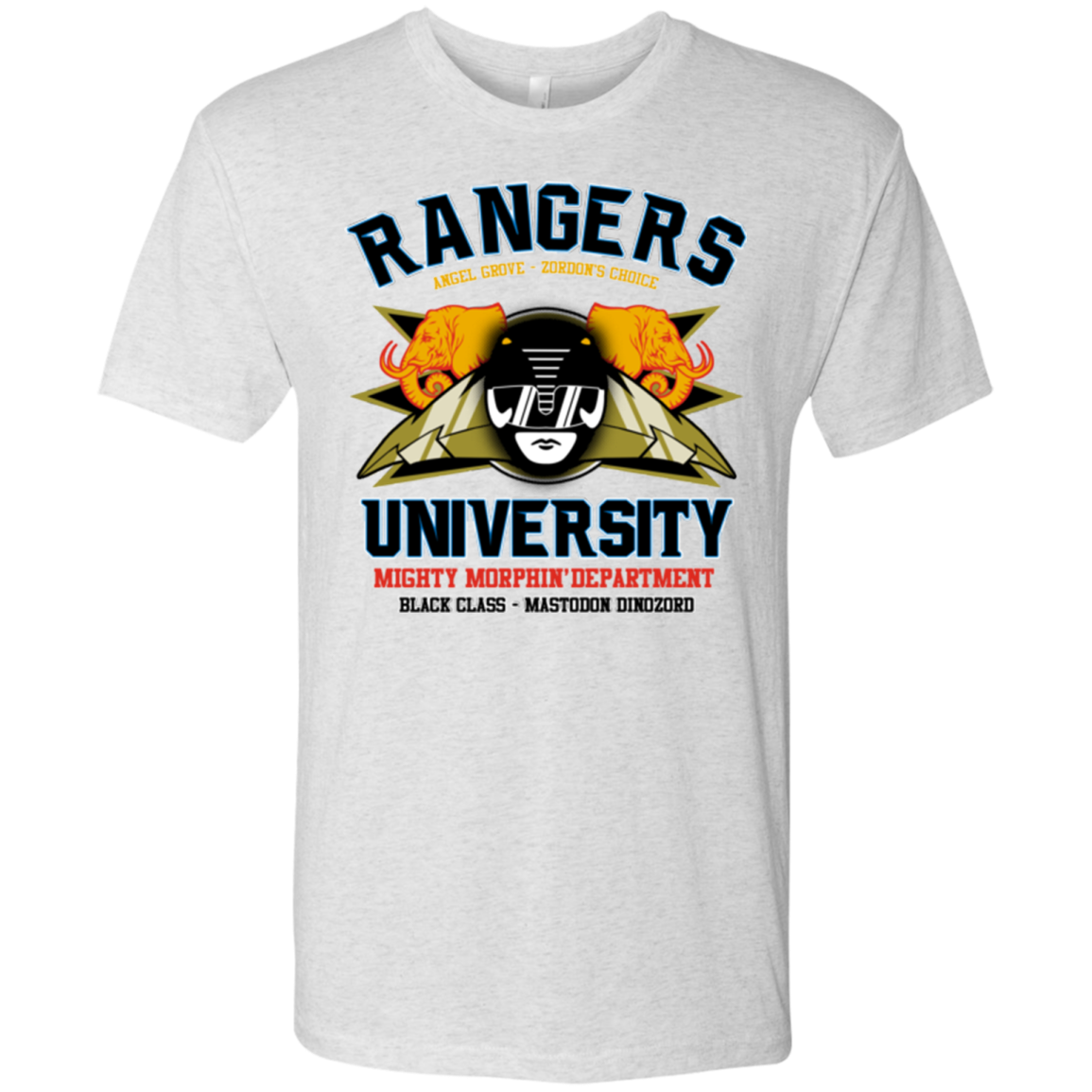 Rangers U Black Ranger Men's Triblend T-Shirt