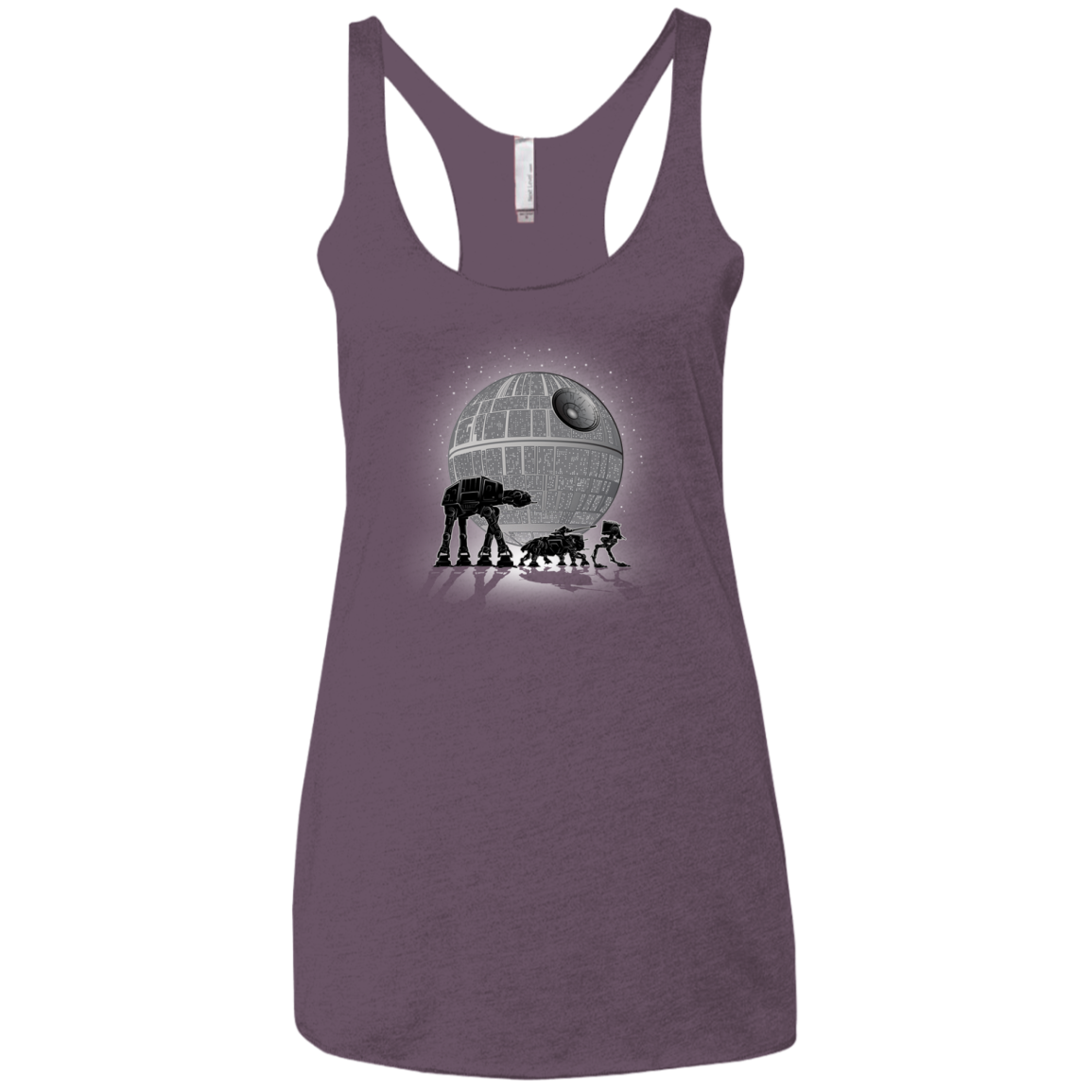 Full Moon Over Empire Women's Triblend Racerback Tank