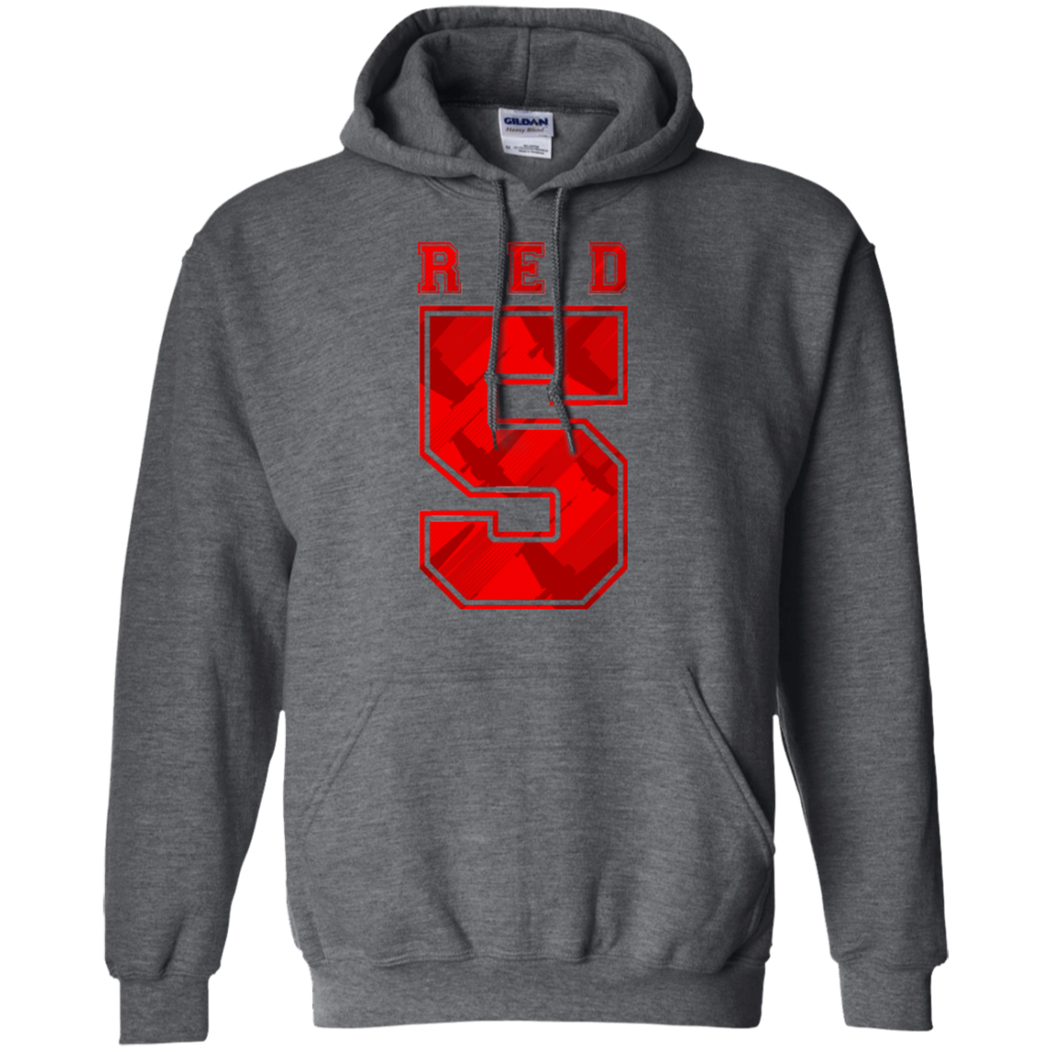 Red 5 Pullover Hoodie