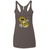 Yellow Ranger Artwork Women's Triblend Racerback Tank