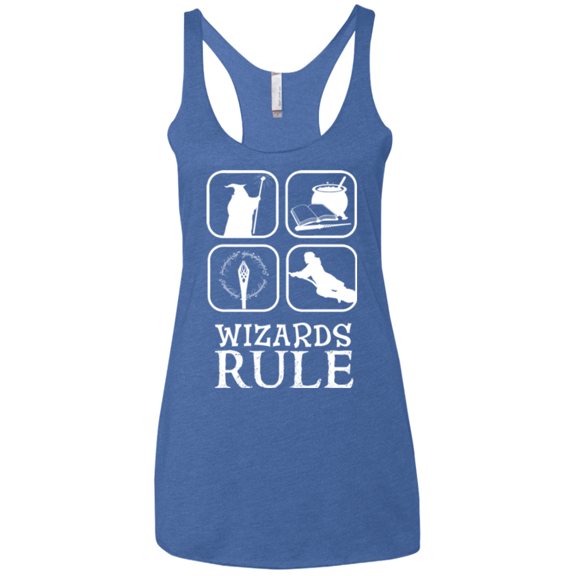 Wizards Rule Women's Triblend Racerback Tank