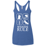 Wizards Rule Women's Triblend Racerback Tank
